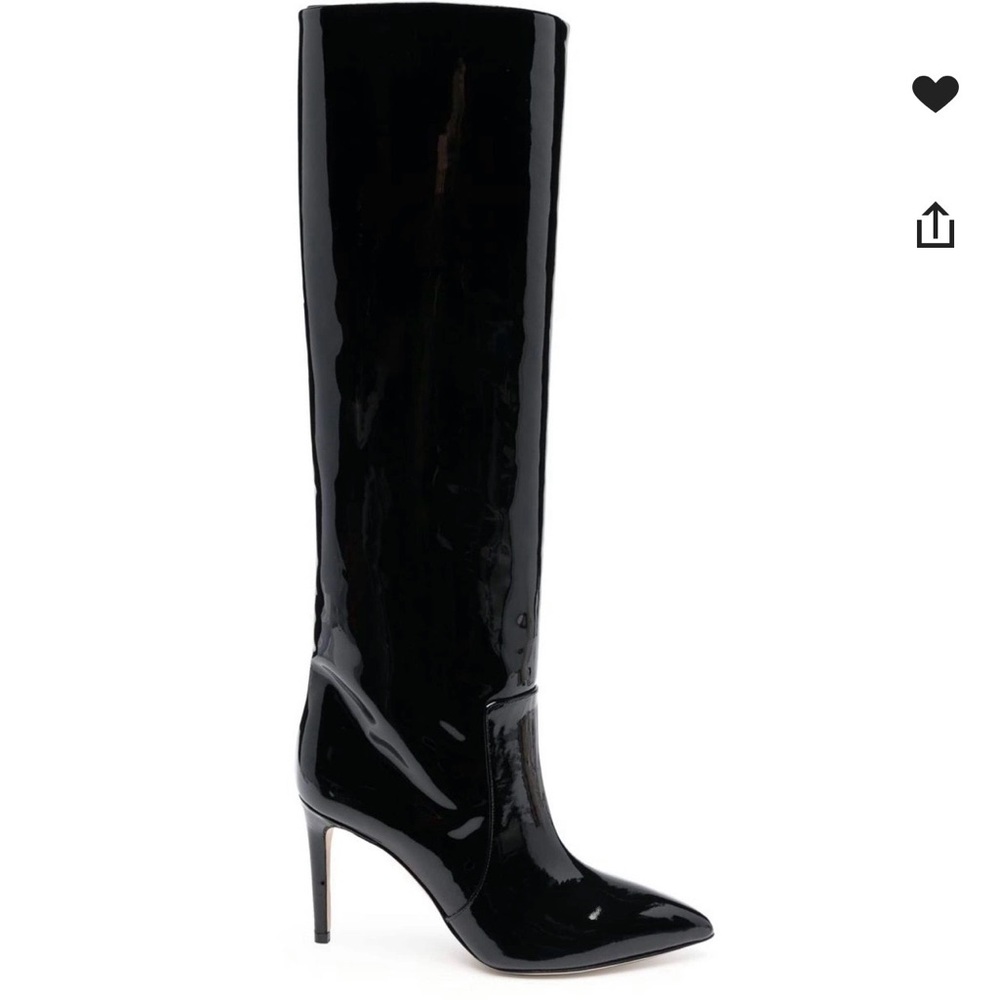 Paris Texas patent leather black boots